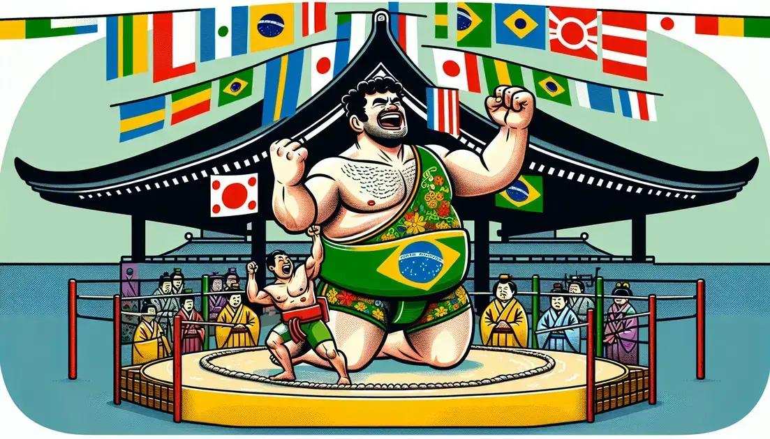 Quando o Brasil Ganhou do Japão no Sumô – Sim, Isso Aconteceu!